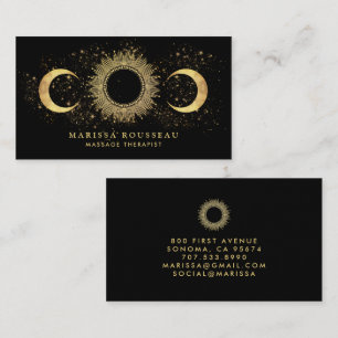 Cartão De Visita Terapeuta de Massagem Celestial Ouro Preto