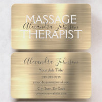 Terapeuta de Massagem Ouro Elegante