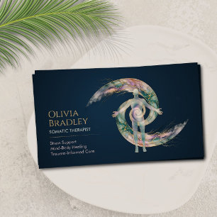 Cartão De Visita Terapeuta Somática Corpo Humano Espiral Dupla