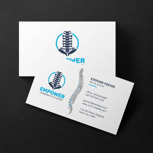 Cartão De Visita Terapêutica Chiropractor Massage Clínica Chiroprac