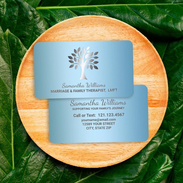 Cartão De Visita Terapêutica Com casamento E Família (Marriage And Family Therapist Business Cards)