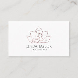 Cartão De Visita Terapêutica de Massagem de Ilustração Moderna