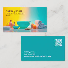 Cartão De Visita 👍 Terapêutica de Massagem QR