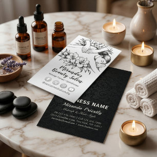 Cartão De Visita Terapêutica de Massagem Terapia Mãos Energia Spa B