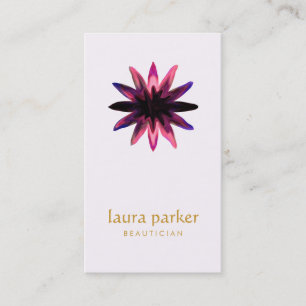 Cartão De Visita Terapêutica de Reparação do Logotipo da Flor Lotus