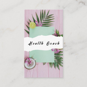 Cartão De Visita Terapêutica Nutricional Personalizada para Imagem 