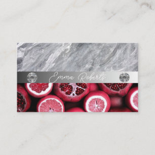 Cartão De Visita Terapêutica Nutricional Personalizada para Imagem 