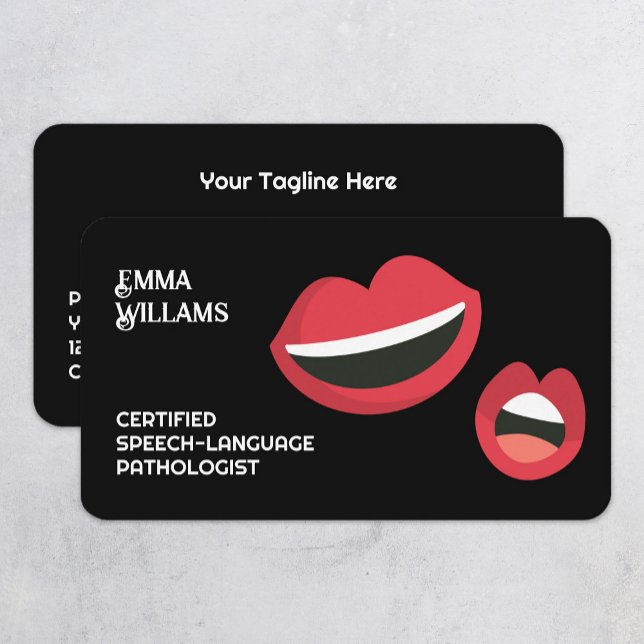 Cartão De Visita Terapia de fala (Criador carregado)