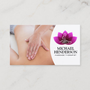 Cartão De Visita Terapia de Massagem   Profissional