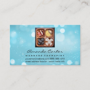 Cartão De Visita Terapia de Massagem Spa Salon