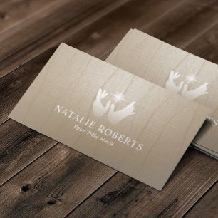 Cartão De Visita Terapia Mãos Bem-Estar Terapia de Massagem Spa Zen