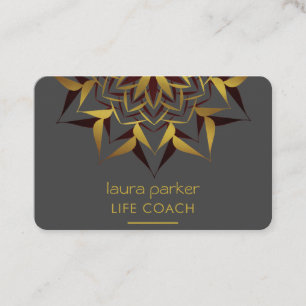 Cartão De Visita Terapia Tribal de Arte Yoga Mandala Boho