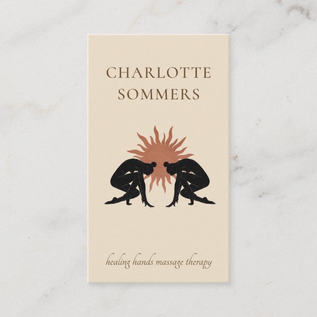 Cartão De Visita Terapista de Massagem (Frente)