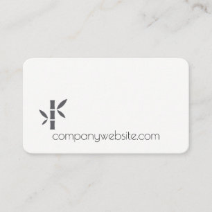 Cartão De Visita Termas ajardinando de bambu