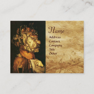 CARTÃO DE VISITA TERRA / ALEGÓRIA COM ANIMAIS SELVAGENS