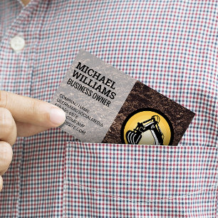 Cartão De Visita Terra Mover Veículo de construção