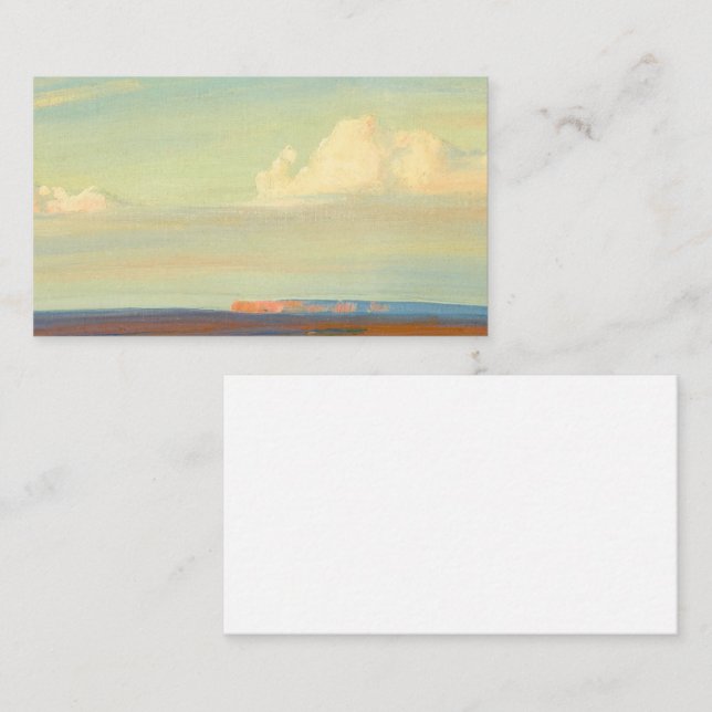 Cartão De Visita Terra Navajo, Sudoeste de Chinle por Maynard Dixon (Frente/Verso)