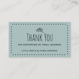 Cartão De Visita Terra Obrigado Por Apoiar A Minha Pequena Empresa