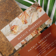 Terracotta Bohemian elegante pampas-grama moderna 