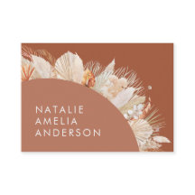 Terracotta Bohemian elegante pampas moderno