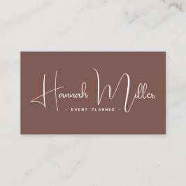 Cartão De Visita Terracotta | Moderno Elegante Minimalista