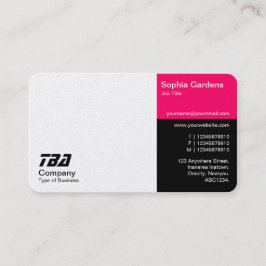 Cartão De Visita Terras - Branco, Neon Vermelho e Preto (Dourado)