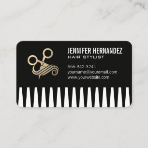 Cartão De Visita Tesoura Cabelo Salão Beleza