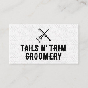 Cartão De Visita Tesoura Comb   Serviço de Agrupamento de Pet