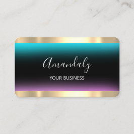 Cartão De Visita Tesoura-do-cabeleireiro Stylist Coiffeur Dourada P