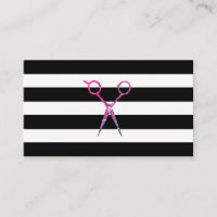 Tesoura Do Padrão De Stripe Chic
