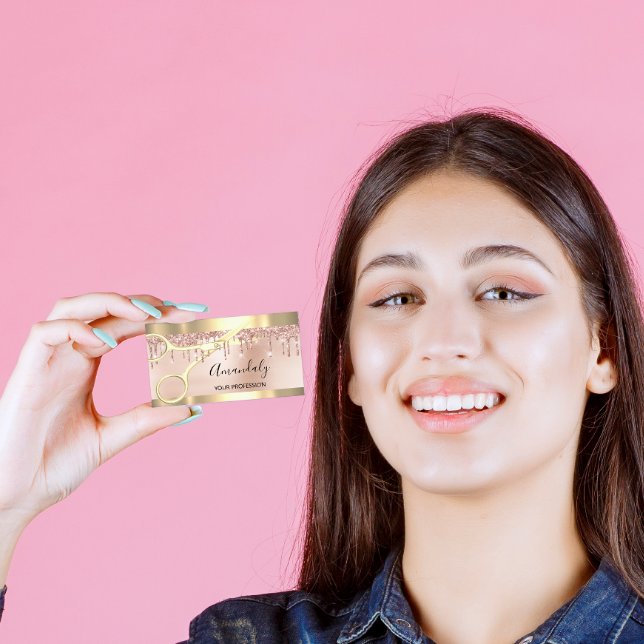 Cartão De Visita Tesoura Dourada Stylist Coiffeur Hairdresser, com  (Criador carregado)