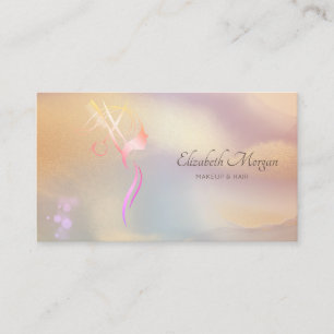 Cartão De Visita Tesoura Elegante Cabeleireiro Colorido