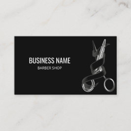 Cartão De Visita Tesoura Hair Stylist Personalizada para Barber Pre
