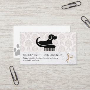 Cartão De Visita Tesoura para Pet Cuidado Animal
