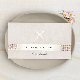 Cartão De Visita Tesoura Unificada de Estilos de Cabelo Moderno