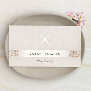 Cartão De Visita Tesoura Unificada de Estilos de Cabelo Moderno