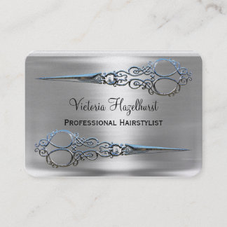 Cartão De Visita Tesouras dobro de Monroe da benevolência