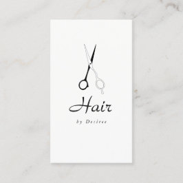 Cartão de visita - tesouras simplistas do