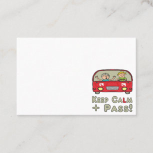 Cartão De Visita Teste de condução tranquila