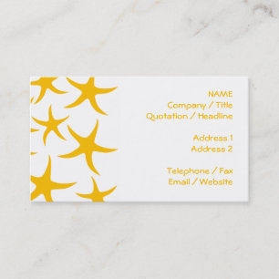 Cartão De Visita Teste padrão Amarelado-Alaranjado Summery da