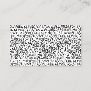 Cartão De Visita Teste padrão da pia batismal do divertimento -