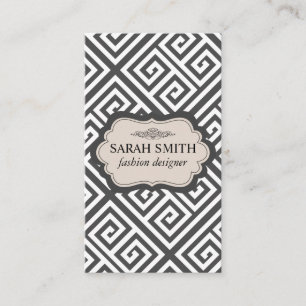 Cartão De Visita Teste padrão geométrico