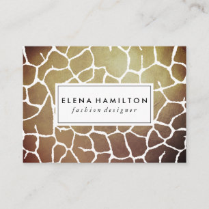 Cartão De Visita Teste padrão Luxe de Brown