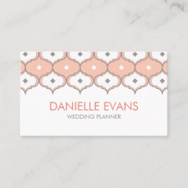 Cartão De Visita Teste padrão marroquino