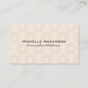 Cartão De Visita Teste padrão ornamentado