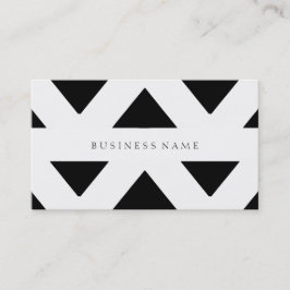 Cartão De Visita Teste padrão preto