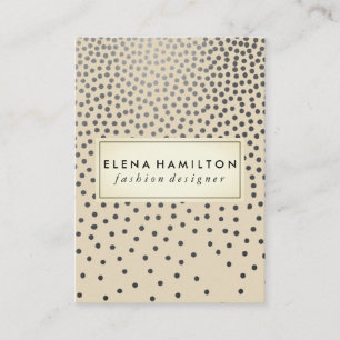 Cartão De Visita Teste padrão salpicado Luxe