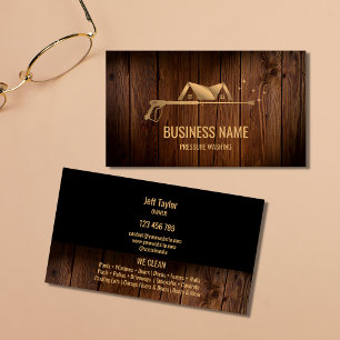 Cartão De Visita Teto de lavagem de energia por pressão profissiona