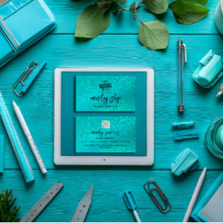 Cartão De Visita Teto Glitter de Logotipo Qr Personalizado Logotipo