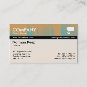 Cartão De Visita Tex Colorido Bandido - Laranja e Azul